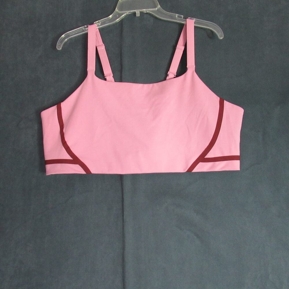 Nike One Sports Bra Womens Size 3X Pink Dri-Fit Logo Active Yoga Fitness